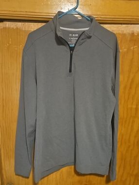 Men's Gray Quarter-Zip Performance Pullover